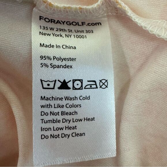 Foray Golf Trophy‎ Collection Yellow Collared Activewear Short Sleeve Shirt Sz M - Picture 6 of 8